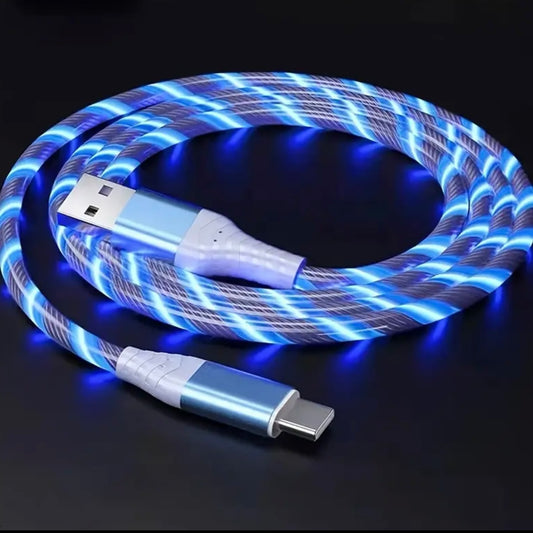 USB-C Kabel leuchtend